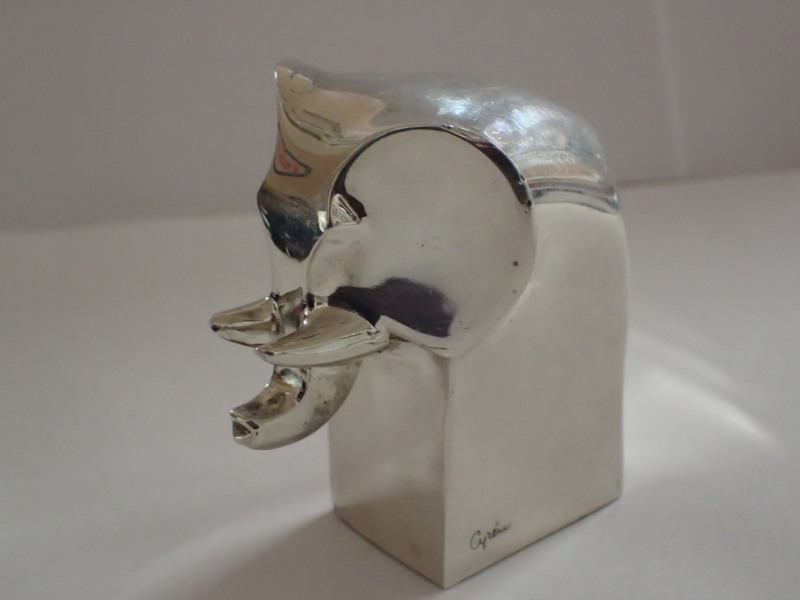 Elefant i nysilver design:G.Cyrén H:6cm