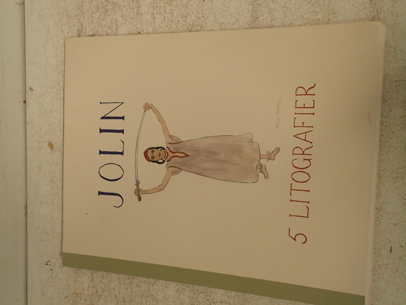 Mapp med 5 litografier av Einar Johlin