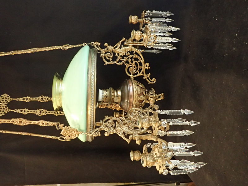 Hängfotogenlampa   ( ej komplett)