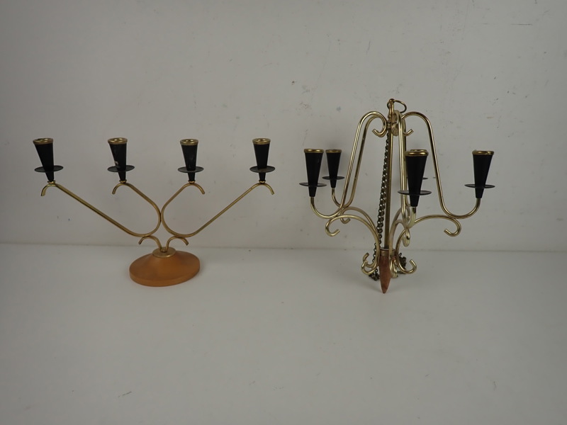 LJUSKRONA + KANDELABER, Gunnar Ander, Ystad Metall