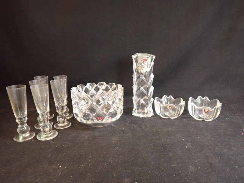 10 delar ORREFORS  bl a "Sofiero" G. Cyrén