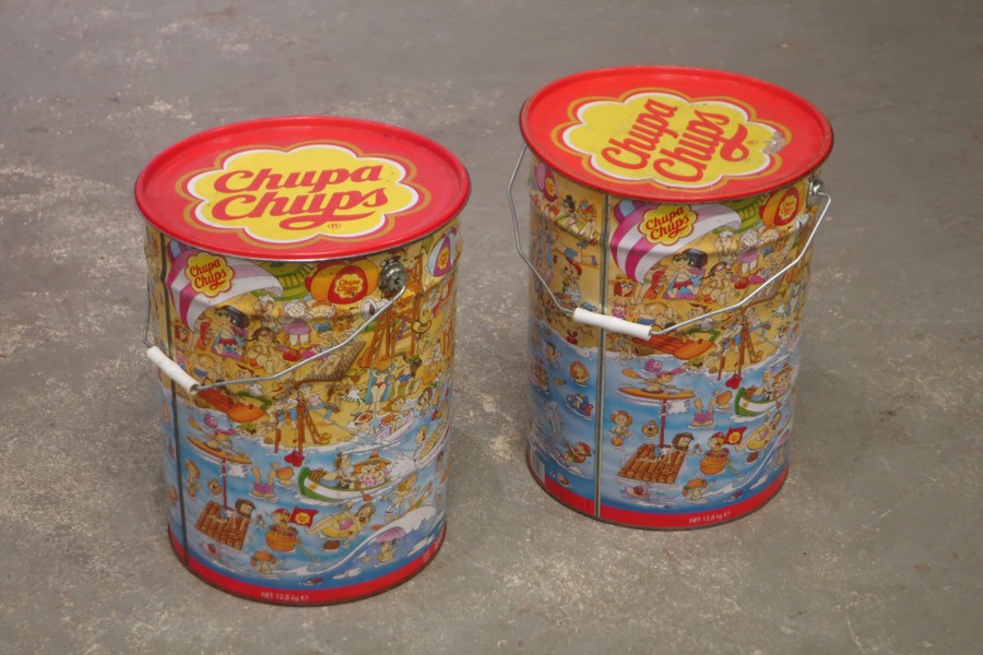 PLÅTHINKAR "CHUPA CHUPS", 2st