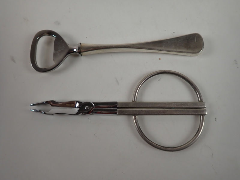 2 delar Silver, druvsax + öppnare