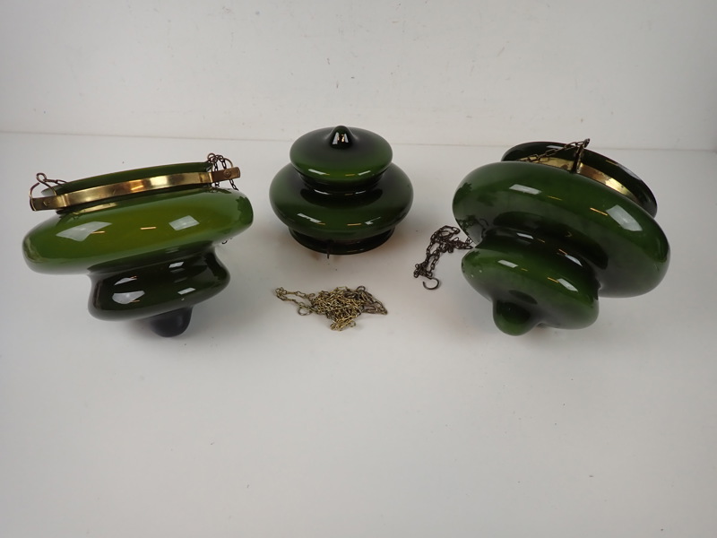 3 st AMPLAR Rosdala Glasbruk