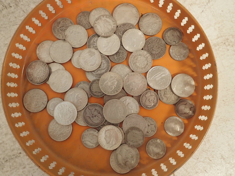 Silvermynt minst 80%    vikt:860gr