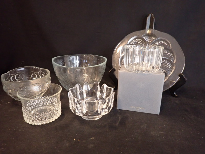 SKÅLAR + FAT bl a Hoya, Nybro, Orrefors