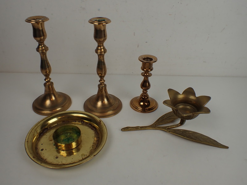 5 st MÄSSINGLJUSSTAKAR