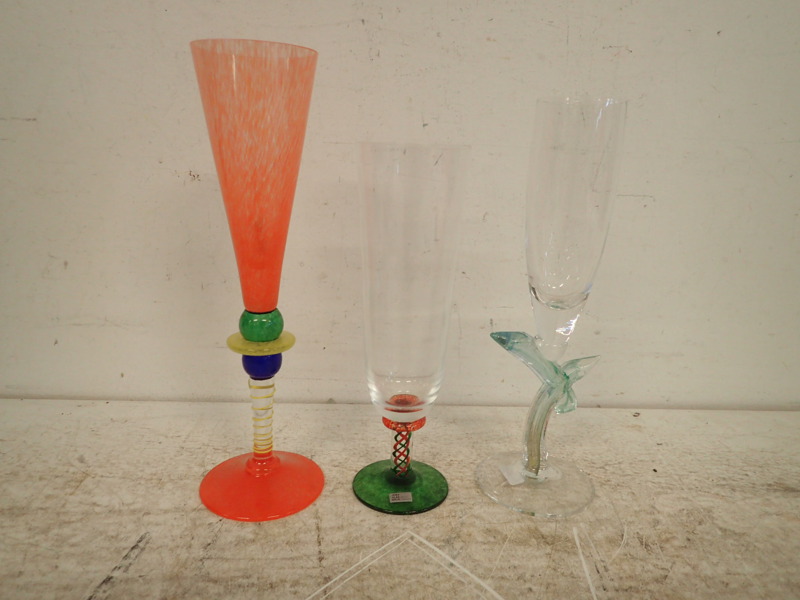 3st fotglas    Bla. Gense,Kosta-Boda