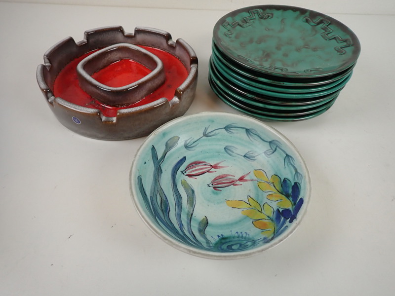 FAT MS UE, ASSIETTER + SKÅL Rörstrand