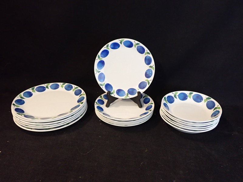 SERVISDELAR "Prunus" Stig Lindberg, Gustavsberg