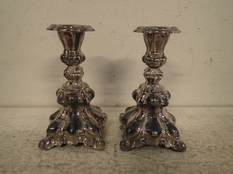 2st ljusstakar i silver 830   H:12,5cm