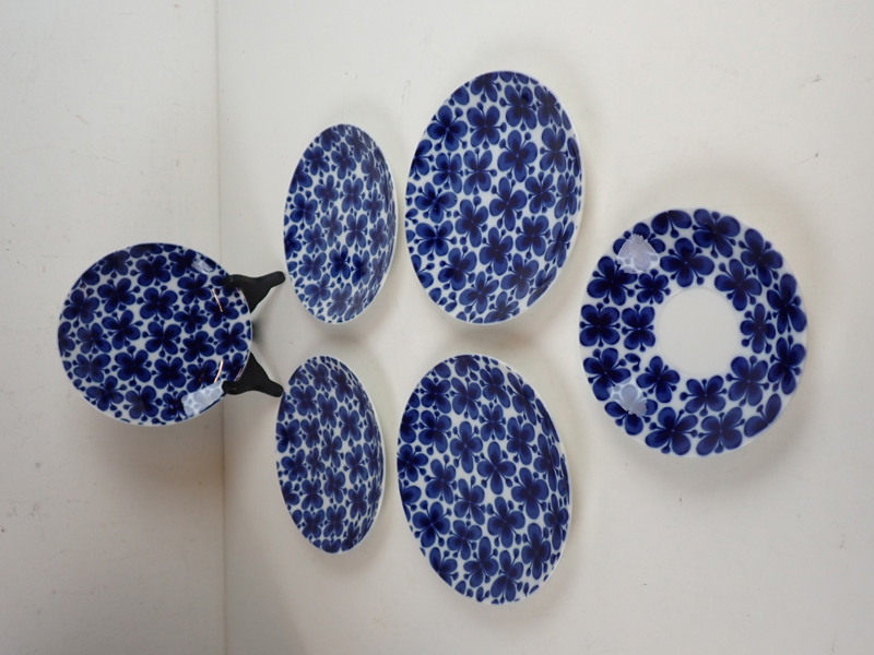 5 st ASSIETTER "Mon Amie"+KAFFEFAT