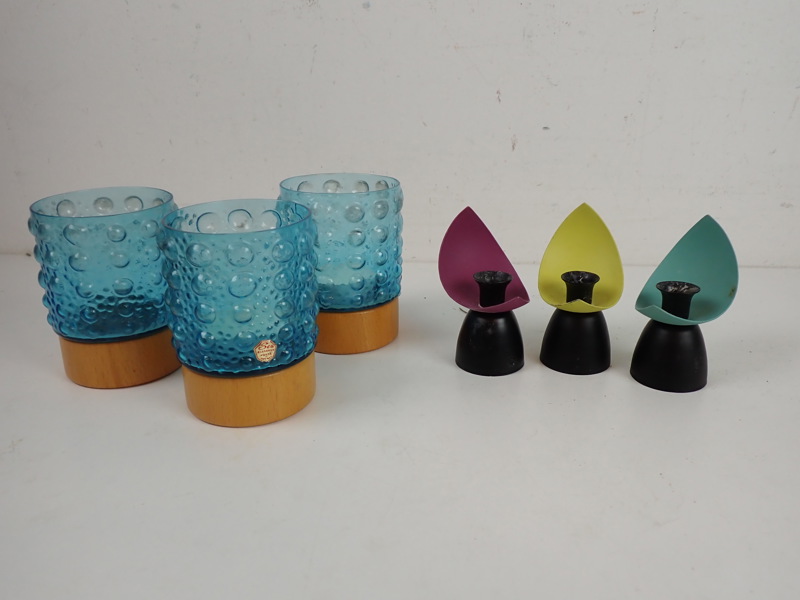 3 st LJUSLYKTOR Sea + 3 st LJUSSTAKAR i metall