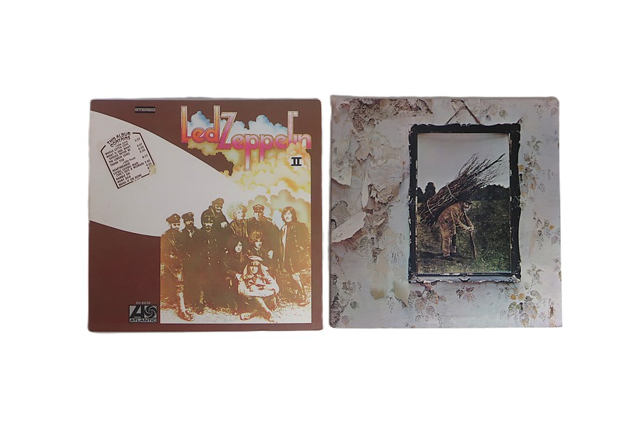 LP-SKIVOR "LED ZEPPELIN II och IV"