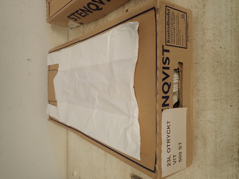 Plastkassar  23L  500st