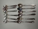 12 st KAFFESKEDAR i Silver "Haga" vikt 130 gram