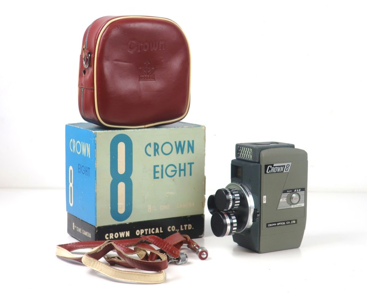 FILMKAMERA. CROWN EIGHT E3B I ORGINALKARTONG