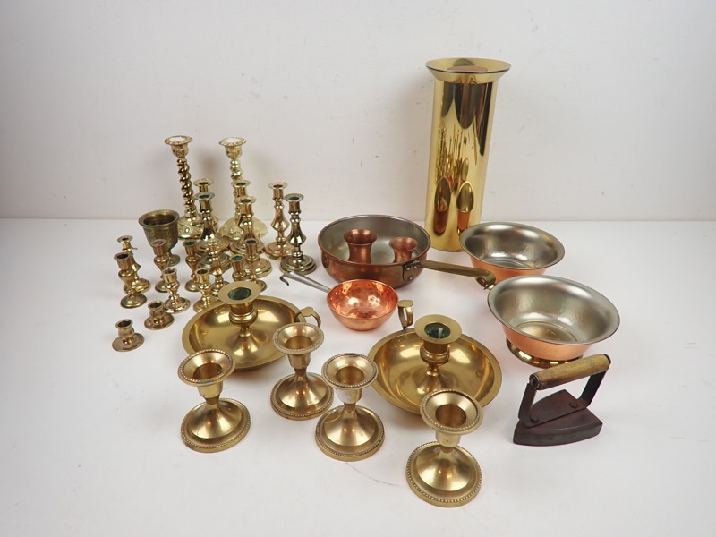 MÄSSING och KOPPARFÖREMÅL