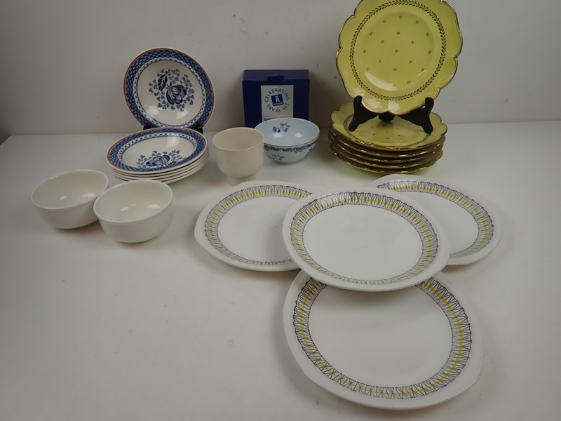 Parti PORSLIN bl a Gustavsberg, Arabia, Gefle