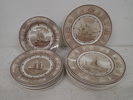 Tallrikar 8+8st med skeppsmotiv , Wedgewood England