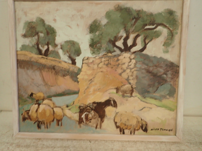 Gösta Berg -86  duk  38x45cm