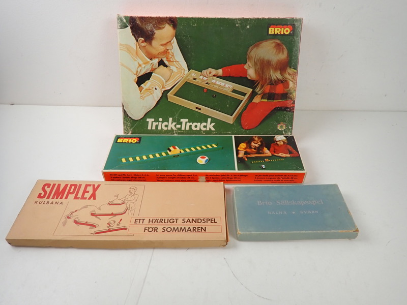 SÄLLSKAPSSPEL 3 st Brio + 1 Simplex