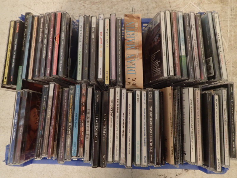 Cd-skivor blandad musik