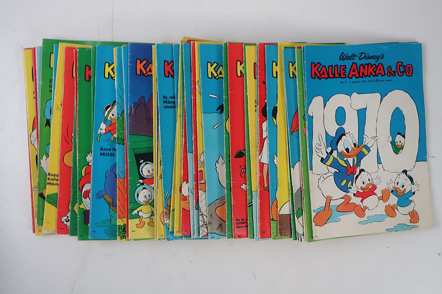 SERIETIDNINGAR. KALLE ANKA KOMPLETT ÅRGÅNG 1970