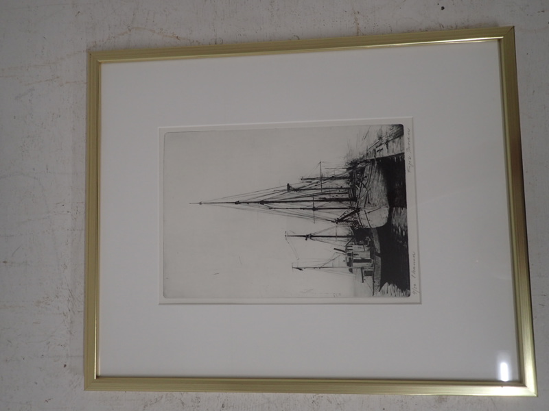 Eigil Thorell "I hamn" gravyr 4/50