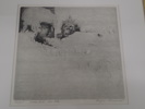 Eigil Thorell  "Oväntat besök"  gravyr 20/25