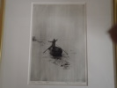 Eigil Thorell   "Man i båt"  gravyr  20/50