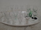 Samling snapsglas m.m