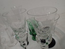 Samling snapsglas m.m