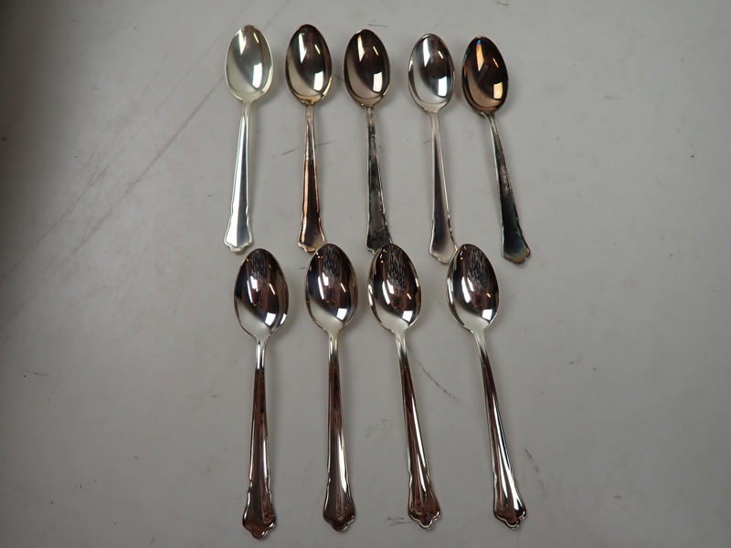 9 st KAFFESKEDAR "Chippendale" i Silver